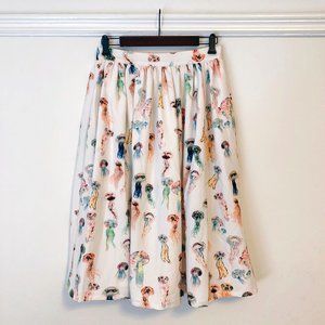 RE:NAMED Jellyfish Print Midi Skirt